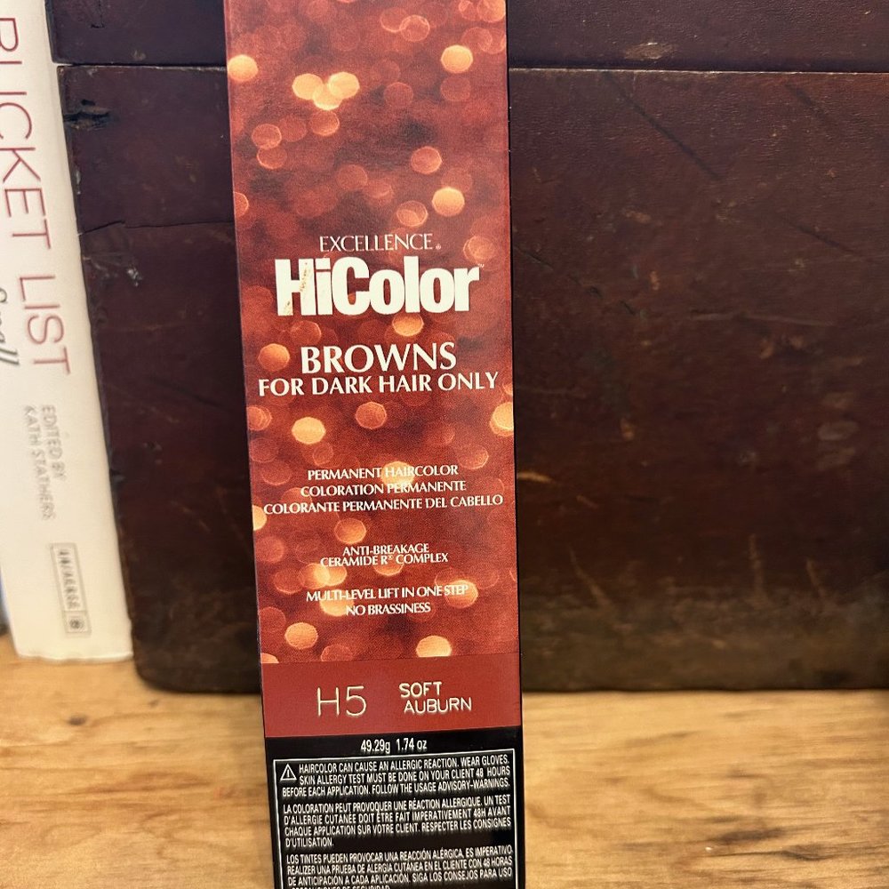 NIB TWO tubes L'Oreal HiColor H5 Soft Auburn permanent haircolor
